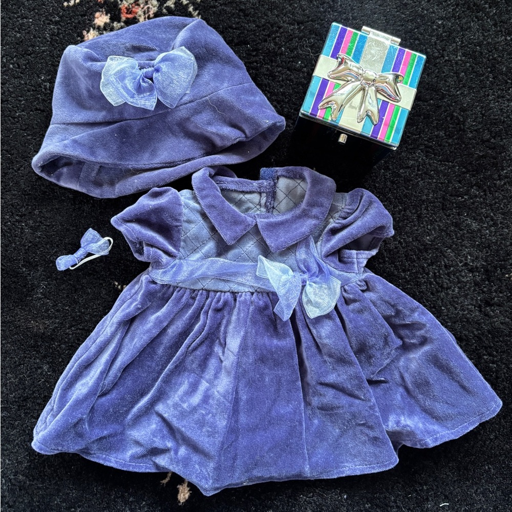 Vintage 90s Bitty Baby Velvet “Winter Fun” set by American Girl